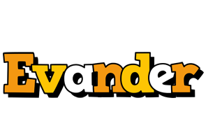 Evander cartoon logo