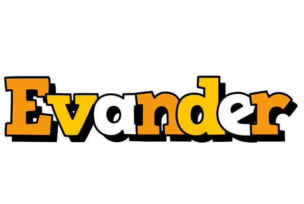 Evander cartoon logo