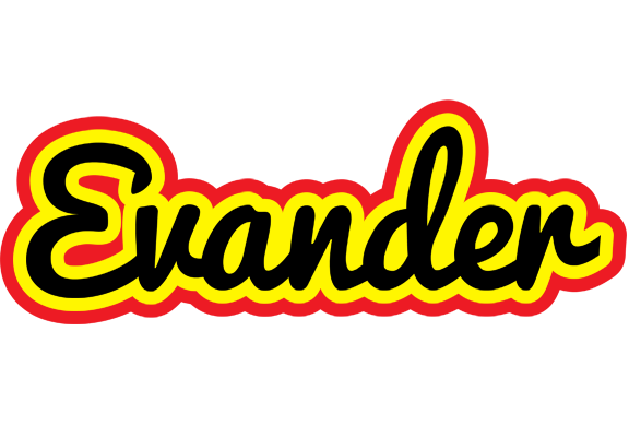 Evander flaming logo