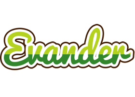 Evander golfing logo