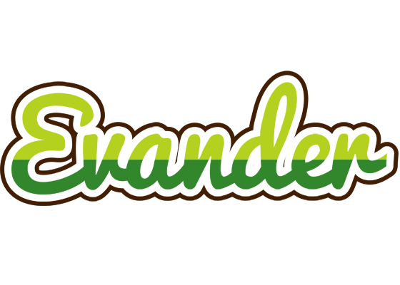 Evander golfing logo