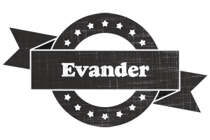 Evander grunge logo