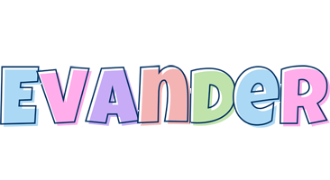 Evander pastel logo