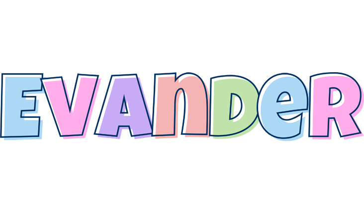 Evander pastel logo
