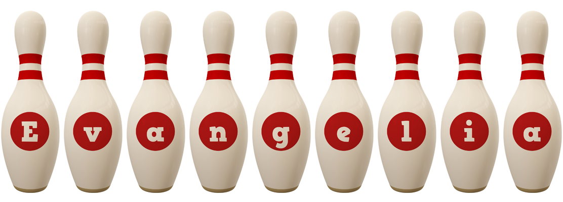 Evangelia bowling-pin logo