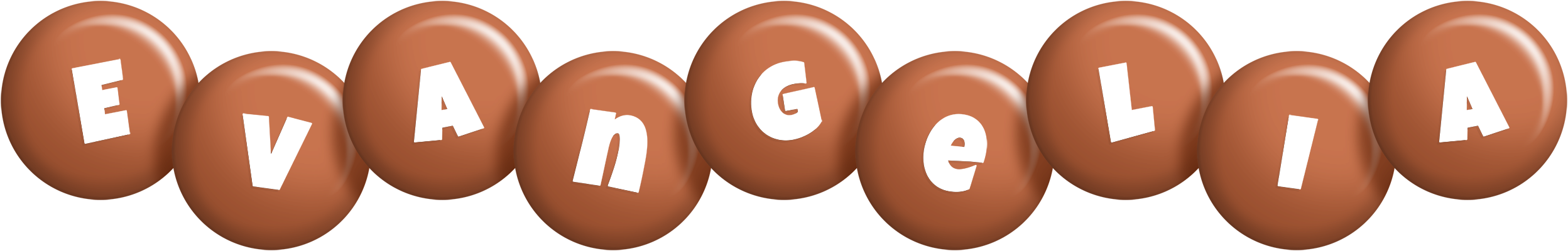 Evangelia candy-brown logo