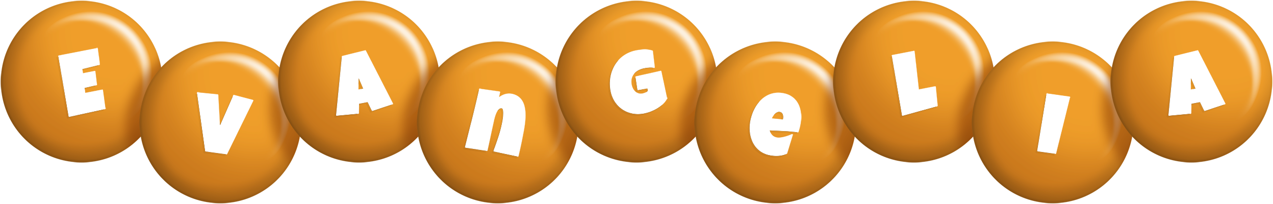 Evangelia candy-orange logo