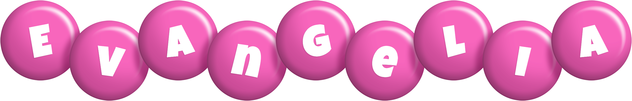 Evangelia candy-pink logo
