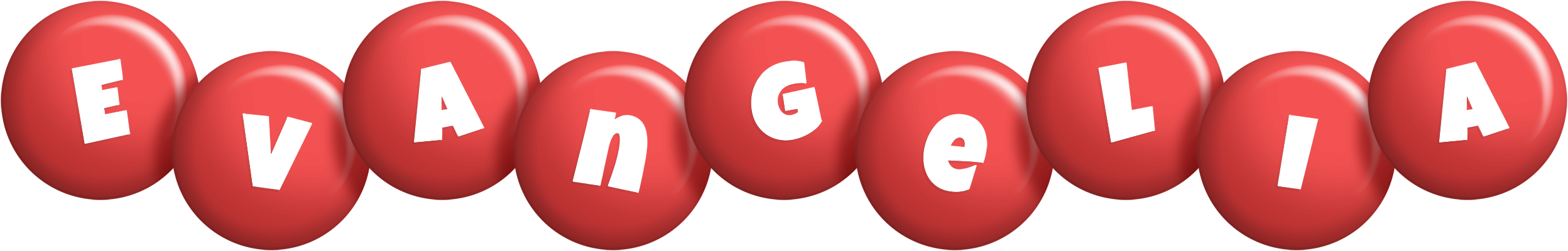 Evangelia candy-red logo