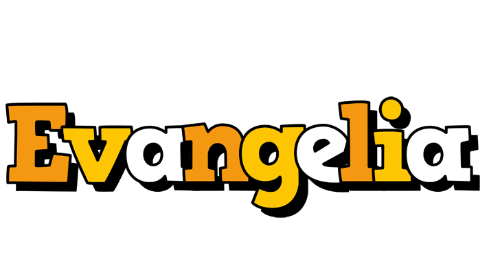Evangelia cartoon logo