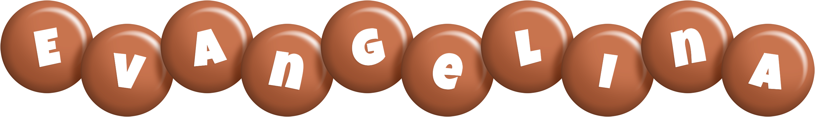 Evangelina candy-brown logo