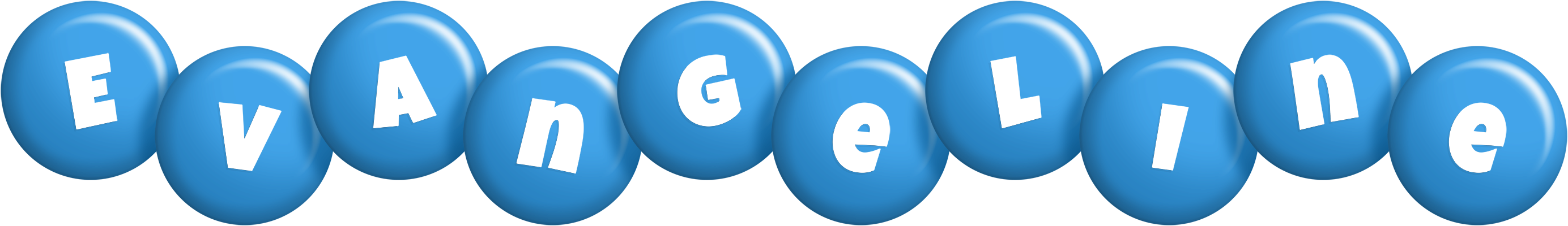 Evangeline candy-blue logo