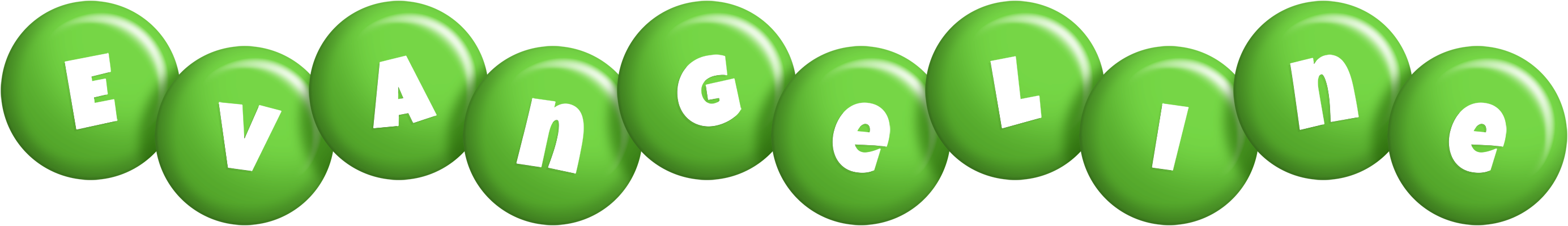 Evangeline candy-green logo