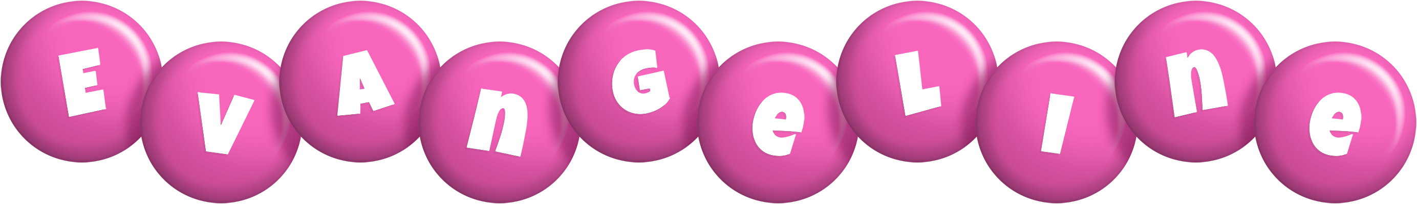 Evangeline candy-pink logo