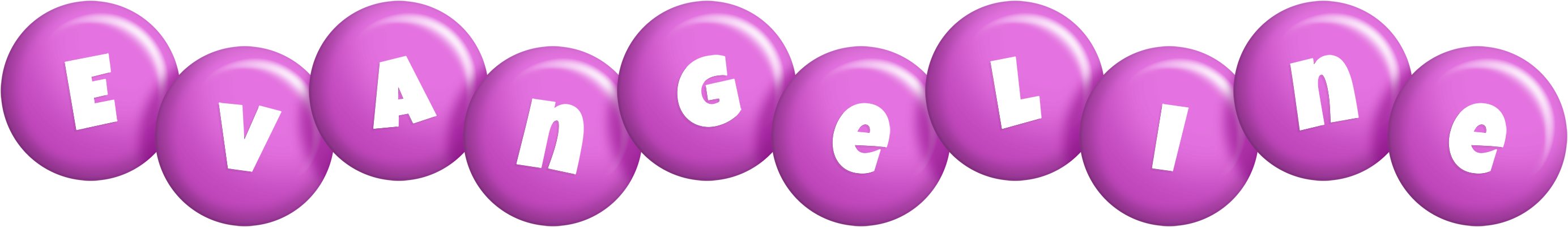 Evangeline candy-purple logo