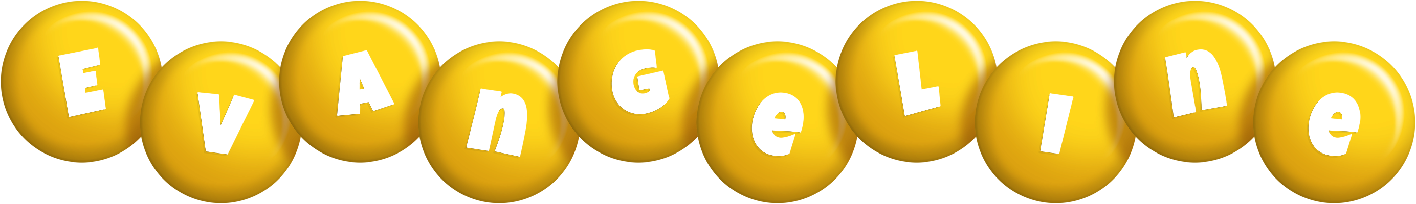 Evangeline candy-yellow logo