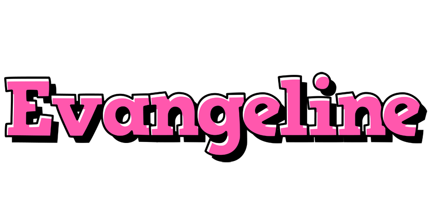 Evangeline girlish logo