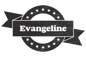 Evangeline grunge logo