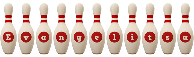 Evangelitsa bowling-pin logo