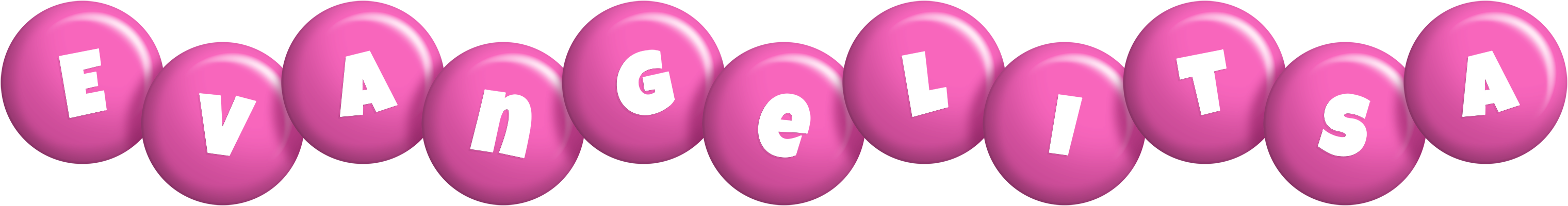 Evangelitsa candy-pink logo