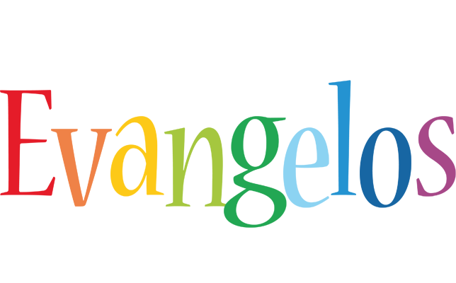 Evangelos birthday logo