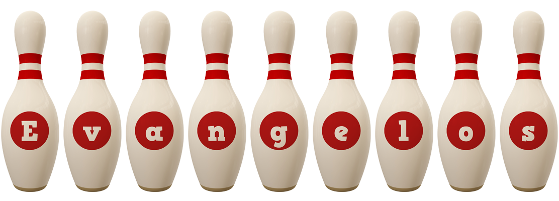 Evangelos bowling-pin logo