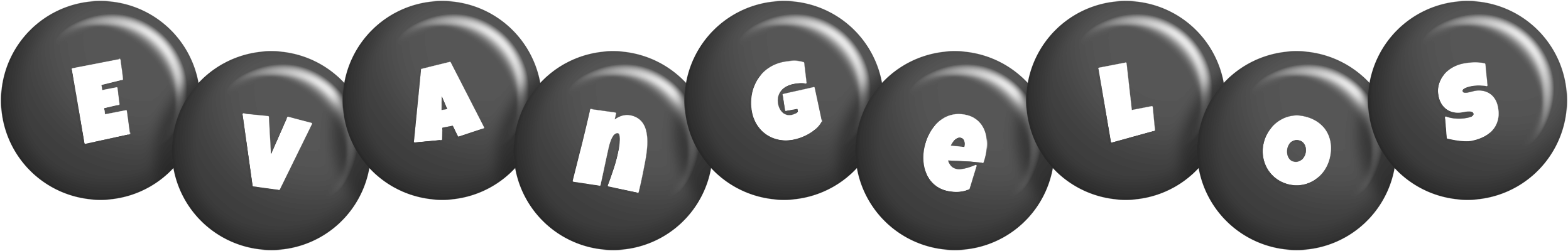 Evangelos candy-black logo