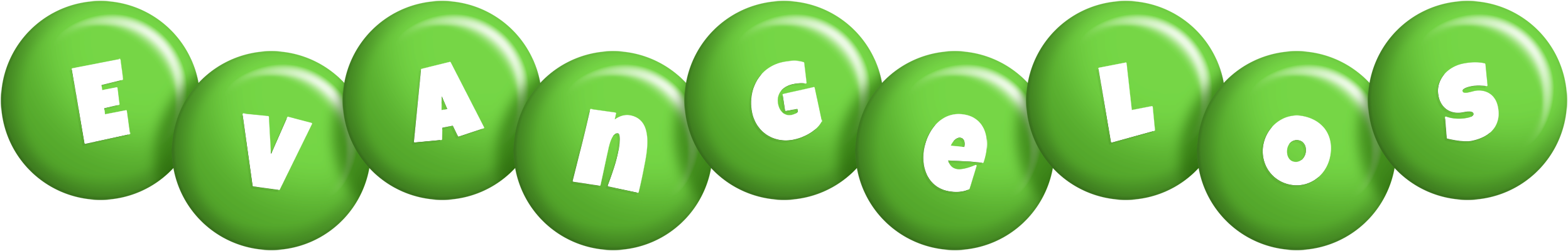 Evangelos candy-green logo