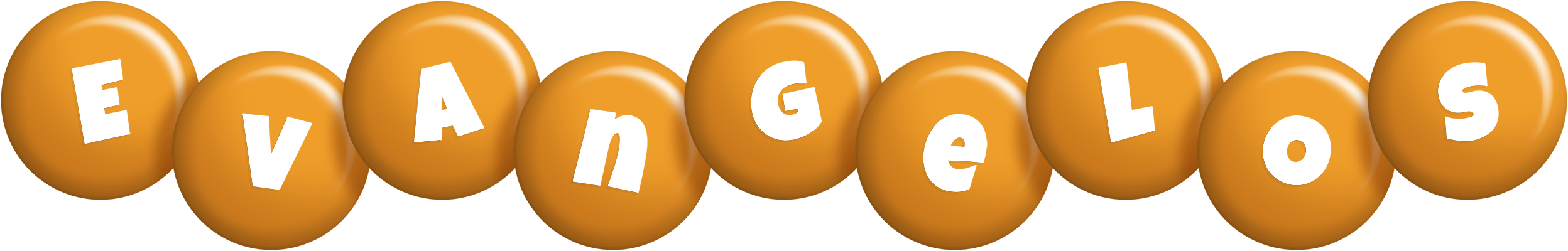 Evangelos candy-orange logo