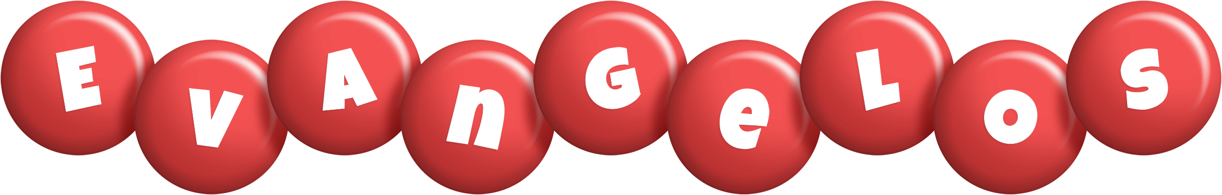 Evangelos candy-red logo