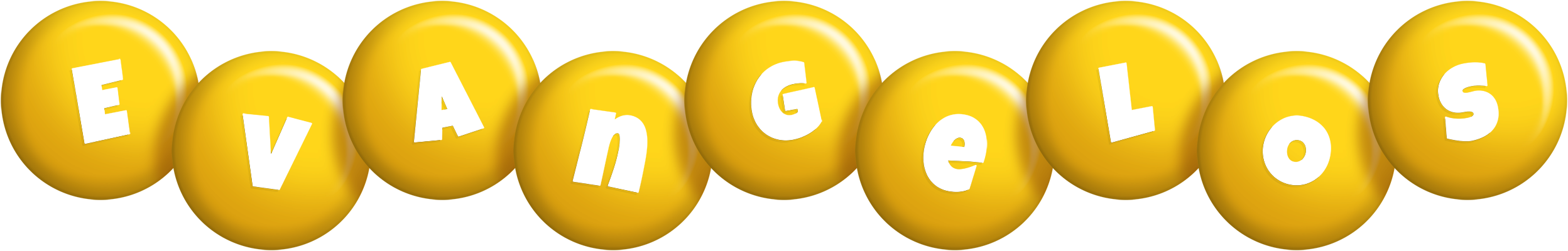 Evangelos candy-yellow logo