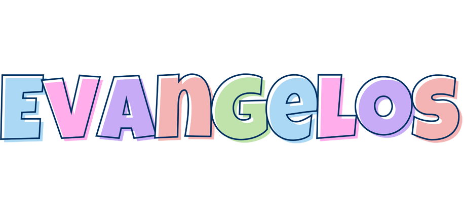 Evangelos pastel logo