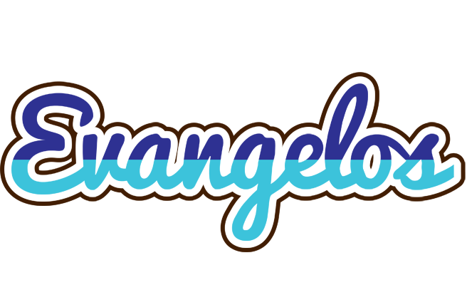 Evangelos raining logo