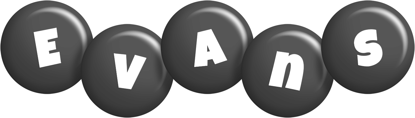 Evans candy-black logo