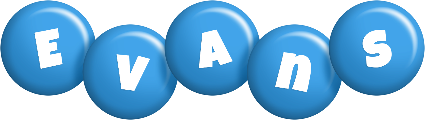 Evans candy-blue logo