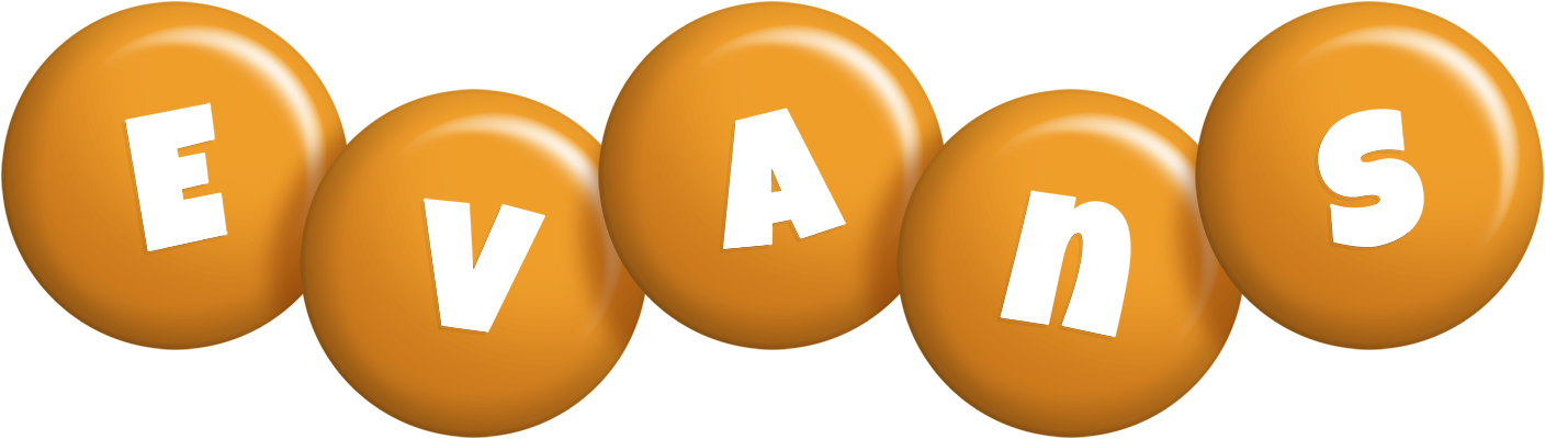 Evans candy-orange logo