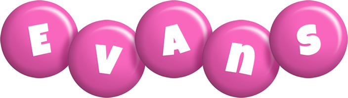 Evans candy-pink logo