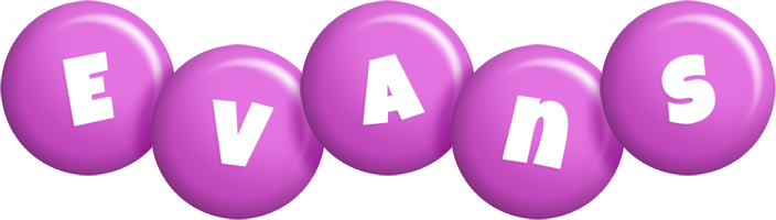 Evans candy-purple logo