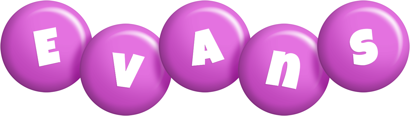 Evans candy-purple logo