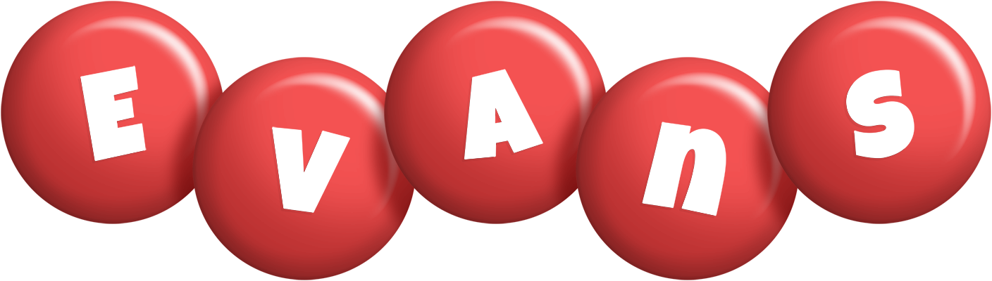 Evans candy-red logo