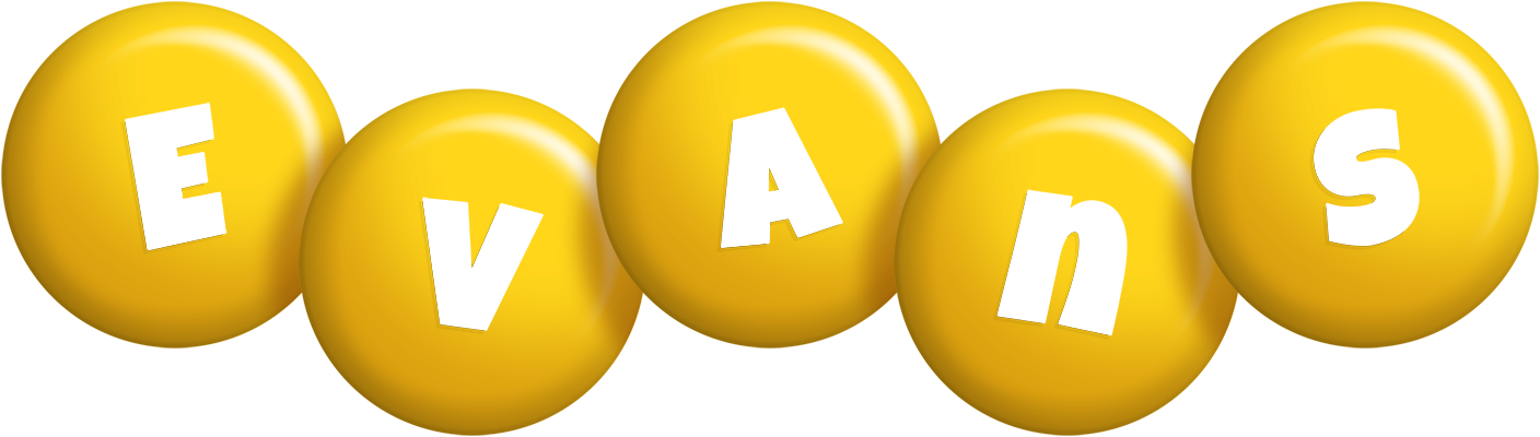 Evans candy-yellow logo