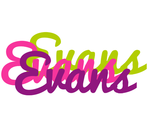 Evans flowers logo