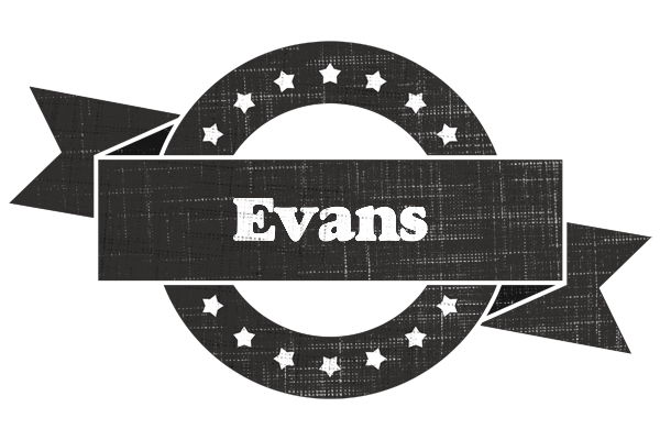 Evans grunge logo