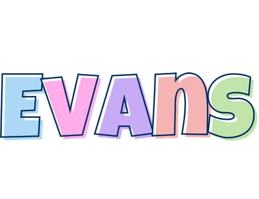 Evans pastel logo