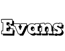 Evans snowing logo