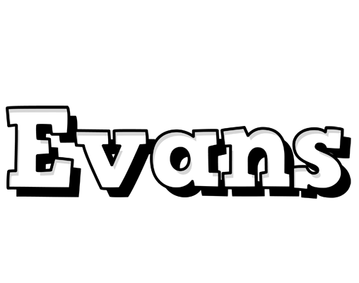 Evans snowing logo