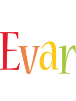 Evar birthday logo