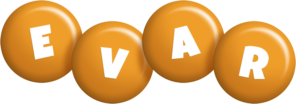 Evar candy-orange logo