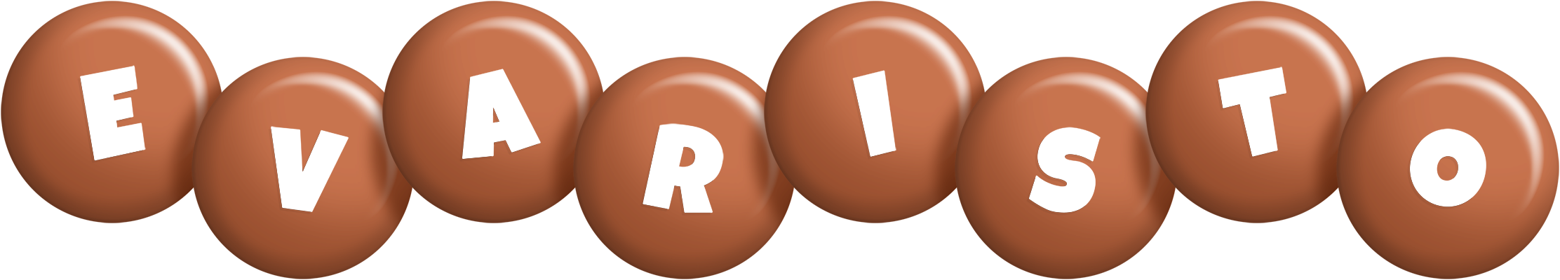 Evaristo candy-brown logo