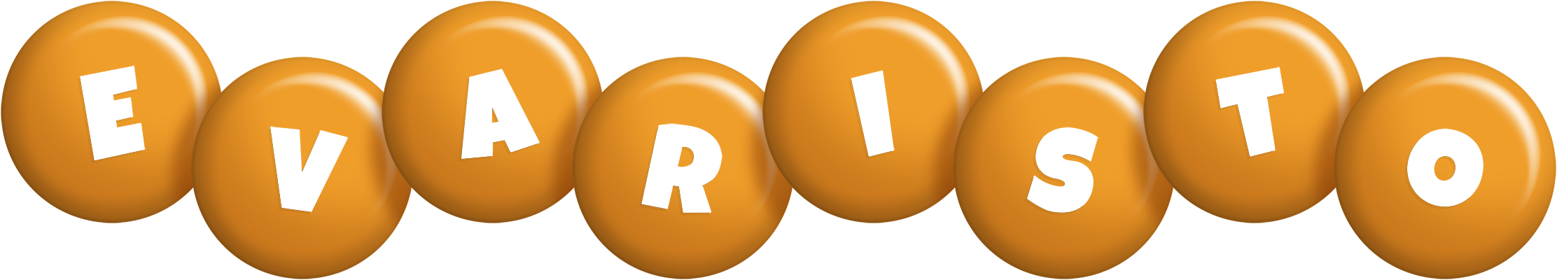 Evaristo candy-orange logo